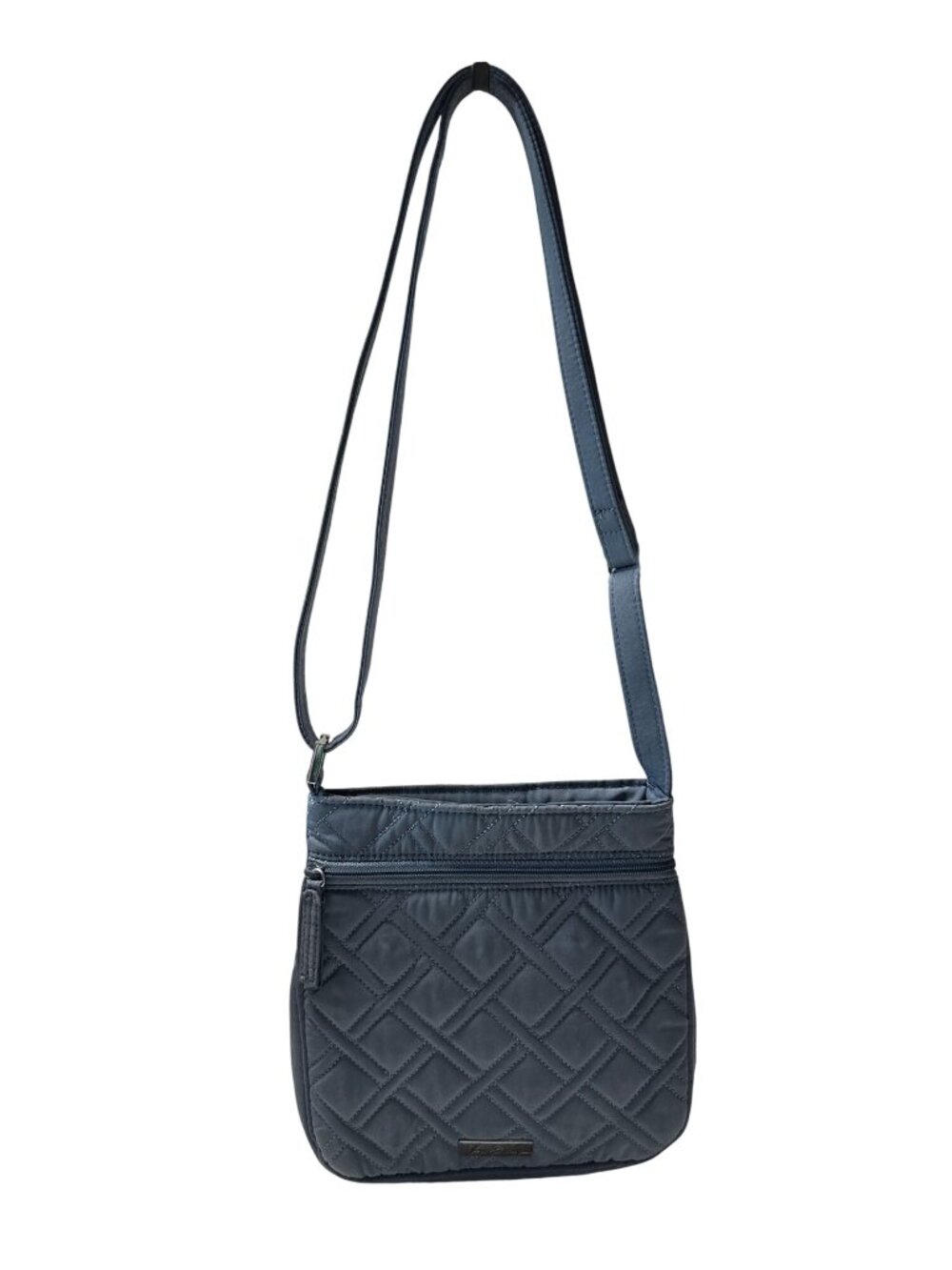 Vera Bradley Double Zip Hipster Adjustable Strap Patterned Lining Crossbody Bag